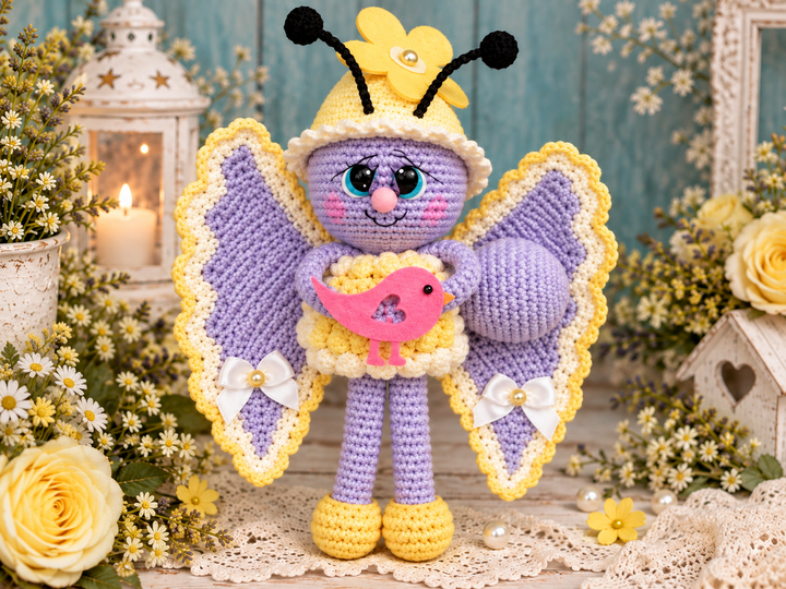 KleinerSchmetterling – Amigurumi Häkelanleitung als PDF
