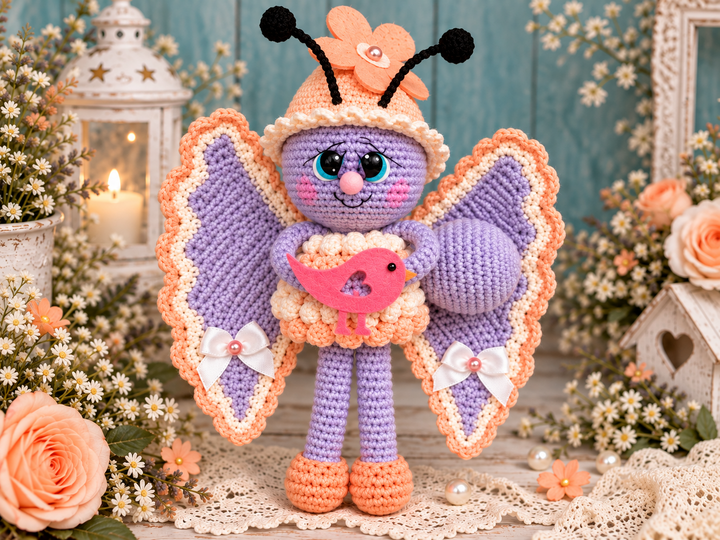 KleinerSchmetterling – Amigurumi Häkelanleitung als PDF