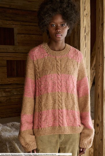 Pulli mit Zöpfen und Rauten
