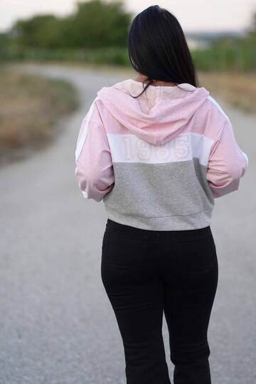 Schnittmuster Sweatjacke Damen mit Kapuze & Colorblocking Gr. 32–62