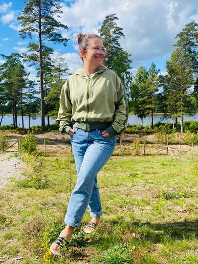 Schnittmuster Sweatjacke Damen mit Kapuze & Colorblocking Gr. 32–62