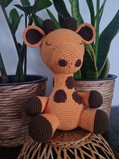 Gisela Giraffe - süße Amigurumi-Giraffe zum Kuscheln und Spielen