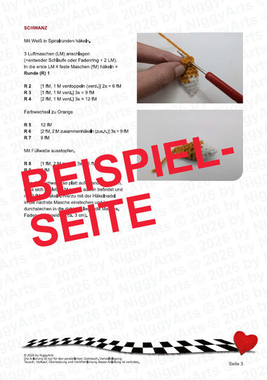 Mini-Fuchs - Häkelanleitung von NiggyArts