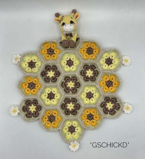 Giraffe Set – Rattle & Lovey – Amigurumi Crochet Pattern + Bonus