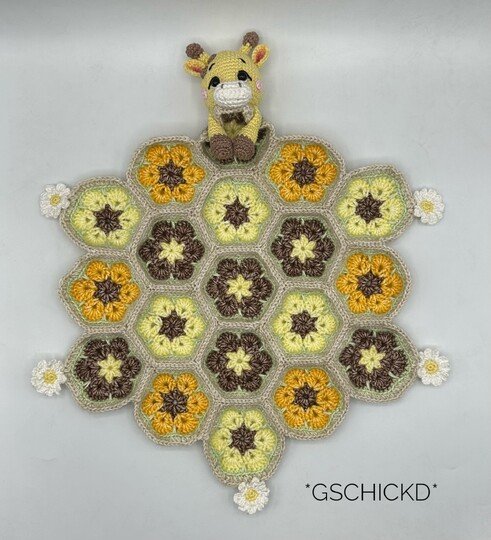 Giraffenset – Rassel & Schnuffeltuch – Amigurumi Häkelanleitung + Bonus