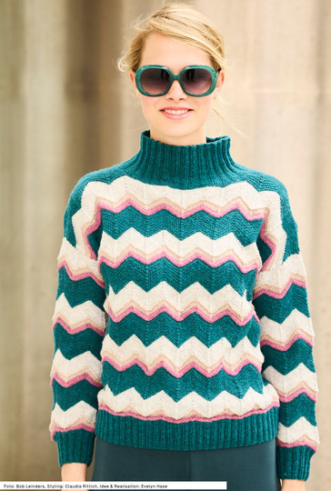 Pullover mit Zackenmuster