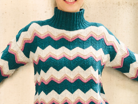 Pullover mit Zackenmuster