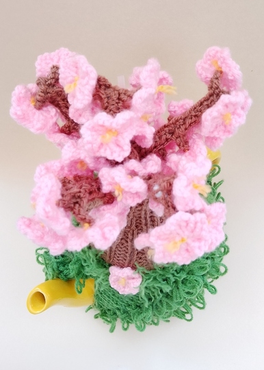 Blossom Tree Tea Cosy Knitting Pattern from TeaCosyFolk