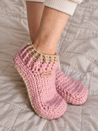 Crochet Slippers Pattern, Cozy Unisex House Shoes, PDF Download