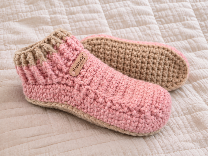 Häkelanleitung Hausschuhe, Kuschelige Unisex Pantoffeln, PDF
