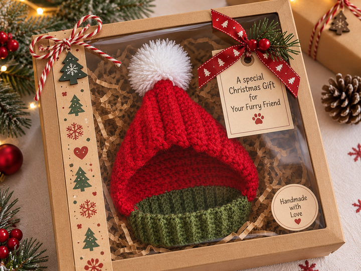 Pet Christmas Hat Crochet