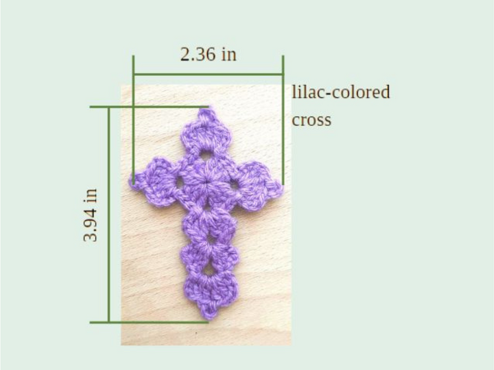 Crochet pattern Cross Faith, keychain, bookmark, pendant