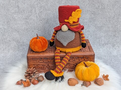 HERBST-WICHTEL – Häkelanleitung Gnom