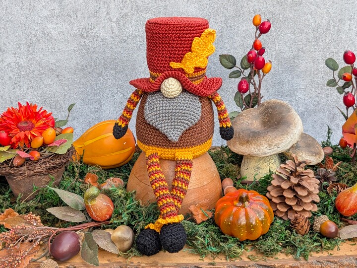 HERBST-WICHTEL – Häkelanleitung Gnom