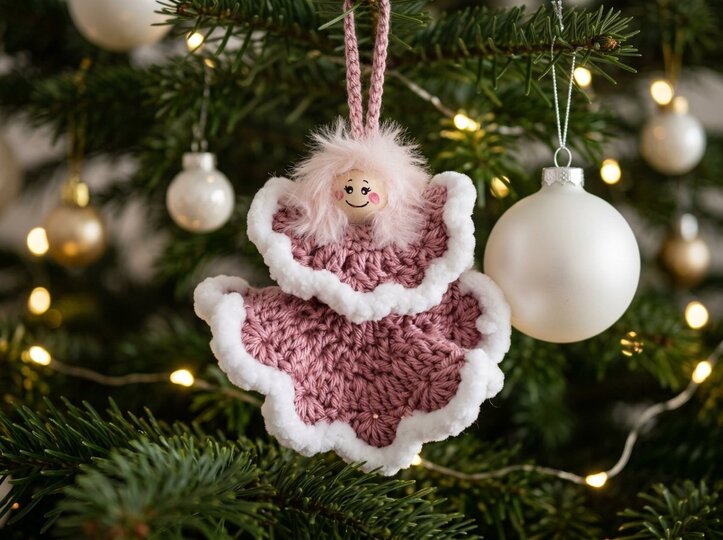 Häkelanleitung Kleine Schutzengel – Weihnachtsdeko & Geschenkanhänger