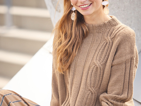Pulli mit Rippenzöpfen