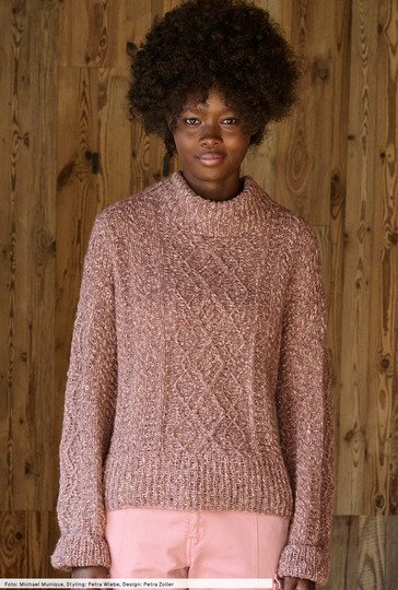 Pulli mit Rauten und Querrippen