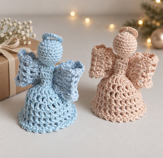 Crochet Pattern Bow Angel Celeste – Christmas Angel with LED Tealight