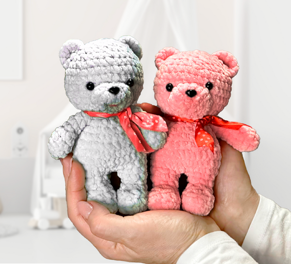 Crochet Teddy Bear. Amigurumi Pattern. An easy pattern for beginners.