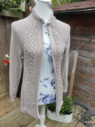RVO-Aran-Jacke "Sturmflut" , Größe XS-5XL und größer