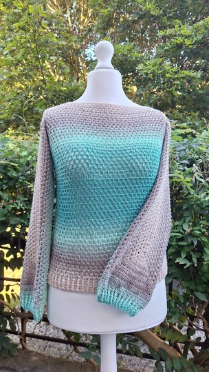 Häkelanleitung 1-Bobbel-Pullover Rookie