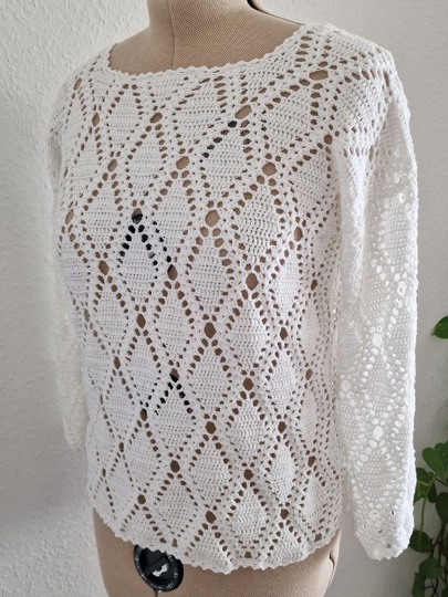 Häkelanleitung für das Shirt "Diamond Kiss"