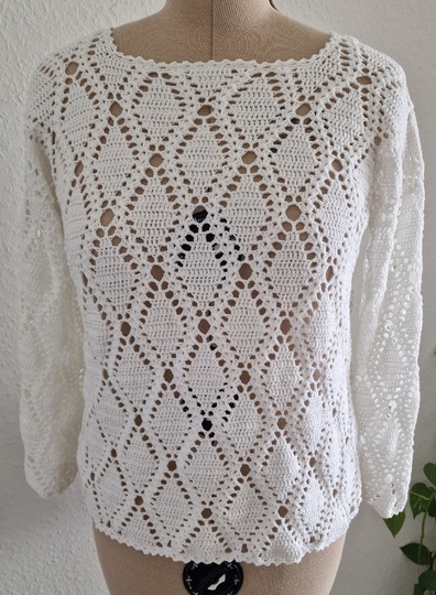Häkelanleitung für das Shirt "Diamond Kiss"