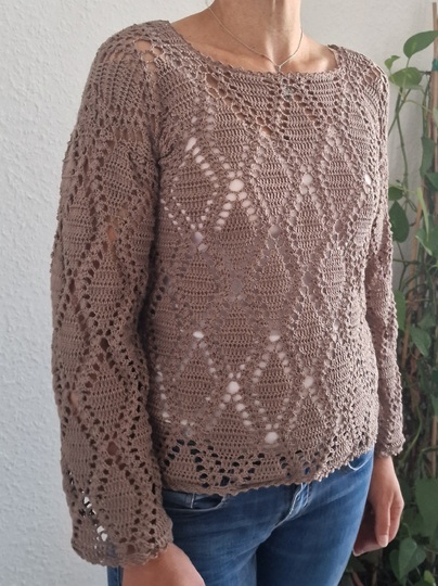 Häkelanleitung für das Shirt "Diamond Kiss"