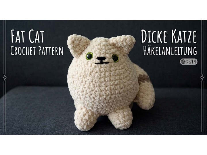 Crochet Pattern: Chubby Cat | Amigurumi (PDF, Beginner-Friendly)