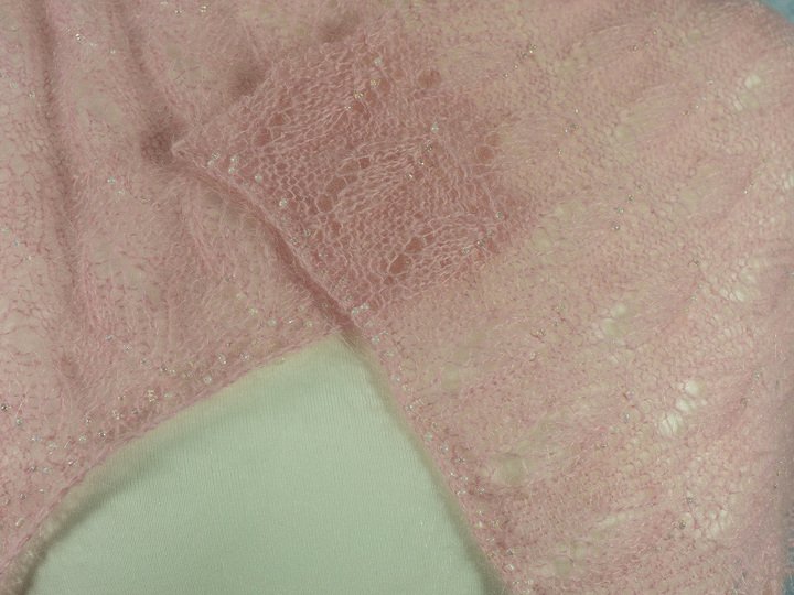 Mohairschal mit Perlen „Bling Bling II“- Strickanleitung