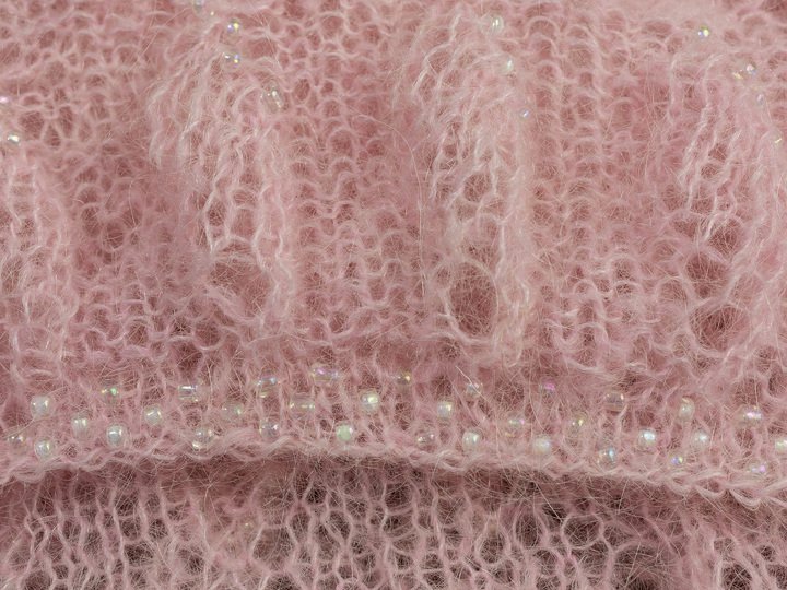 Mohairschal mit Perlen „Bling Bling II“- Strickanleitung