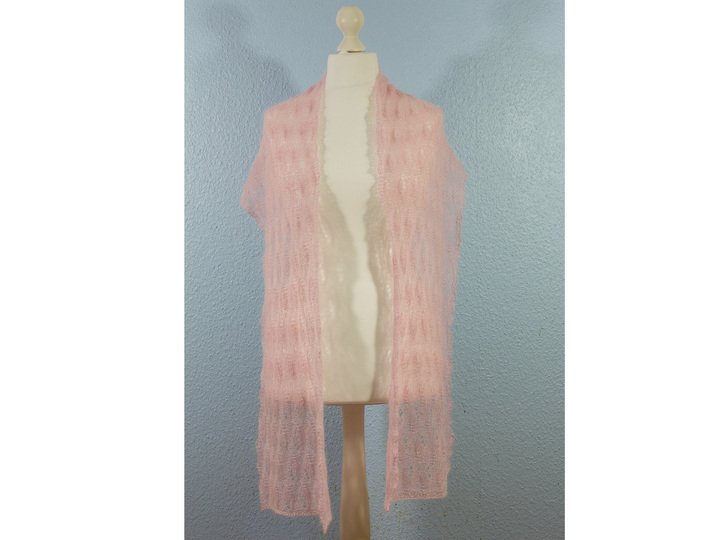 Mohairschal mit Perlen „Bling Bling II“- Strickanleitung