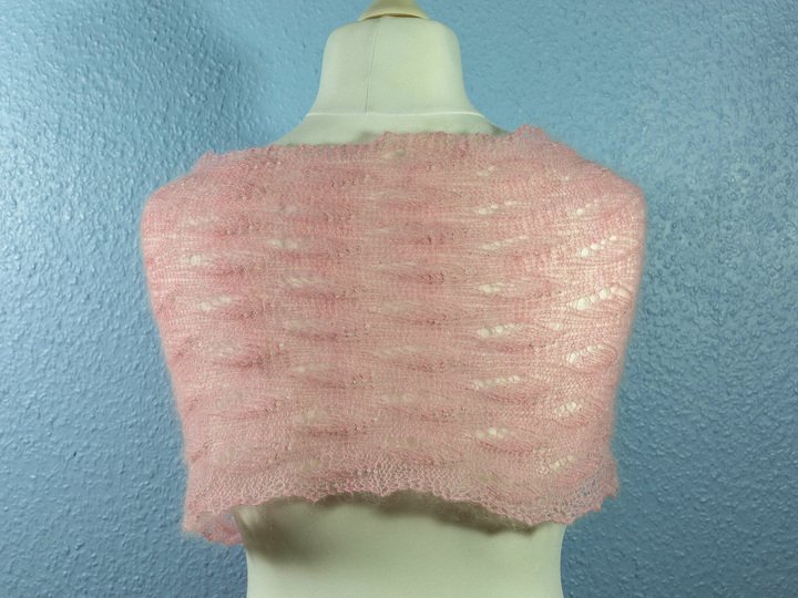 Mohairschal mit Perlen „Bling Bling II“- Strickanleitung