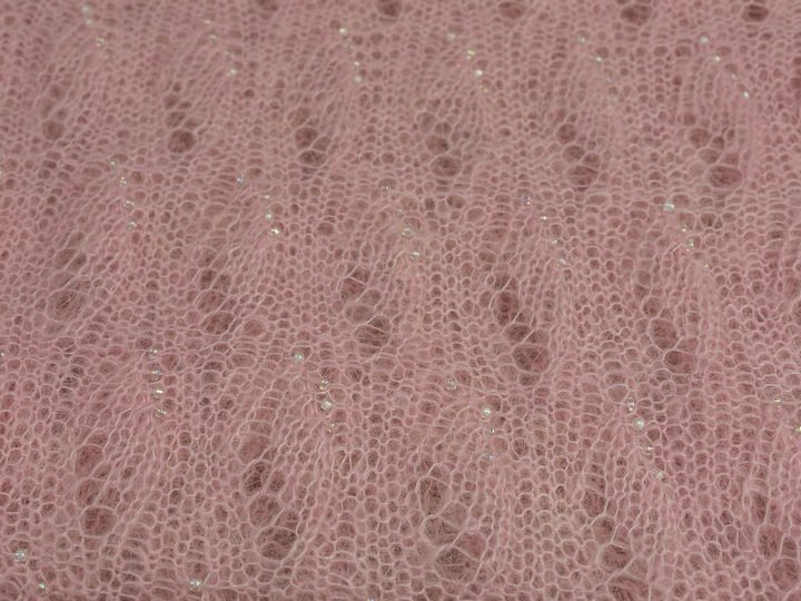 Mohairschal mit Perlen „Bling Bling II“- Strickanleitung