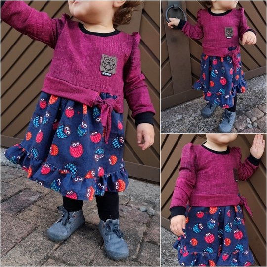 E-Book Schnittmuster JolieBow Kleid Gr.74-164