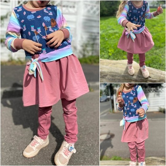 E-Book Schnittmuster JolieBow Kleid Gr.74-164