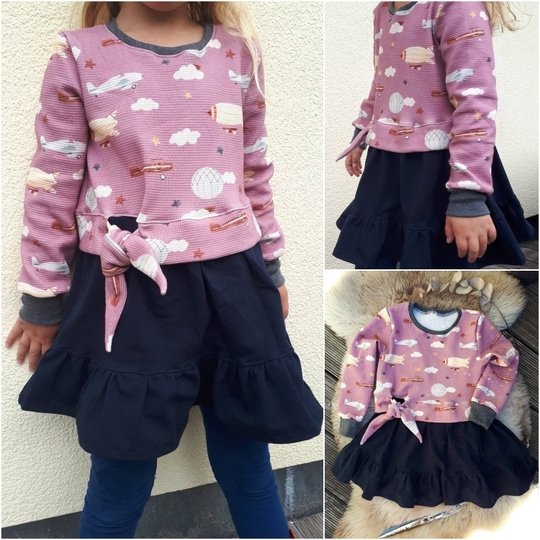 E-Book Schnittmuster JolieBow Kleid Gr.74-164