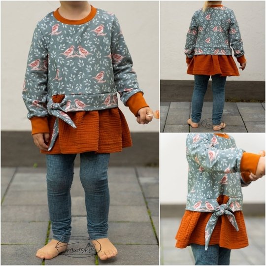 E-Book Schnittmuster JolieBow Kleid Gr.74-164
