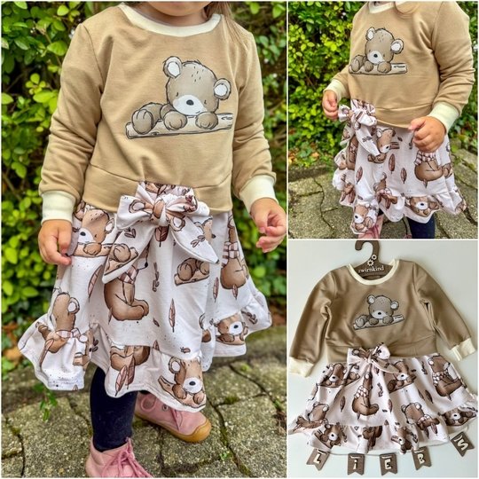 E-Book Schnittmuster JolieBow Kleid Gr.74-164