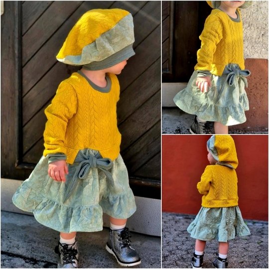 E-Book Schnittmuster JolieBow Kleid Gr.74-164