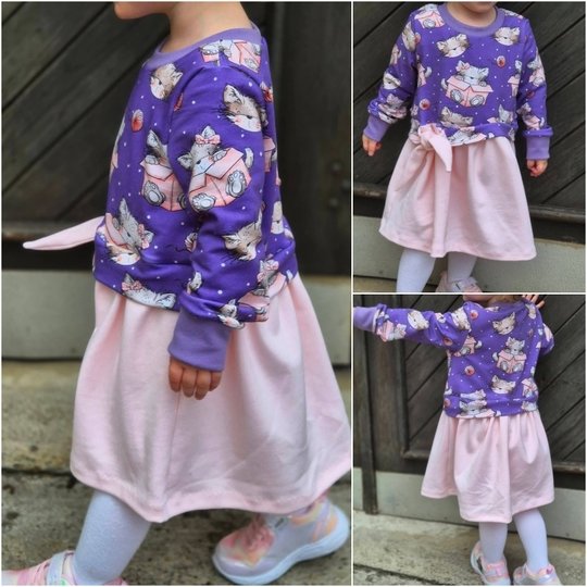 E-Book Schnittmuster JolieBow Kleid Gr.74-164