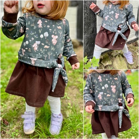 E-Book Schnittmuster JolieBow Kleid Gr.74-164