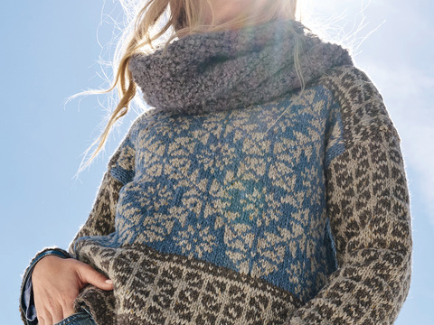 Norwegerpulli mit Loop