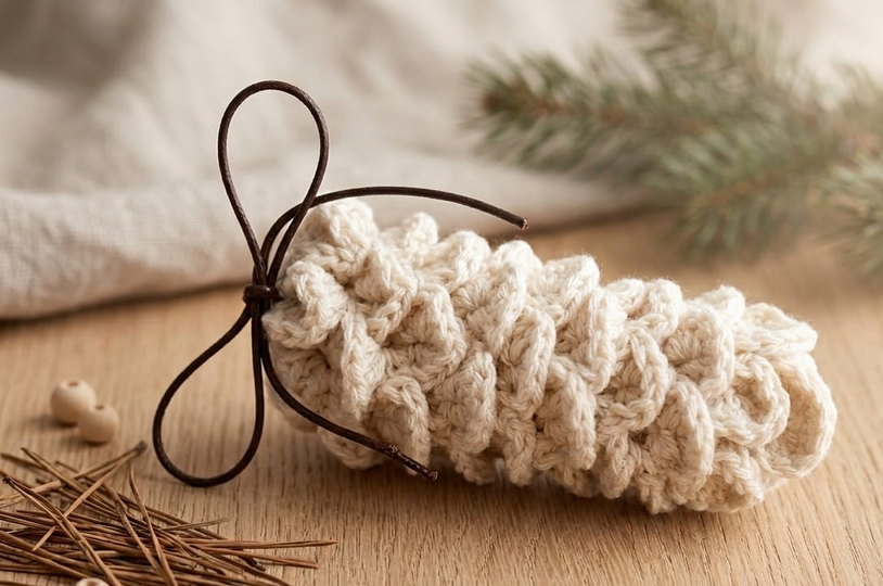Crochet Pattern Pinecone 2in1 – Decor & Money Gift Pouch