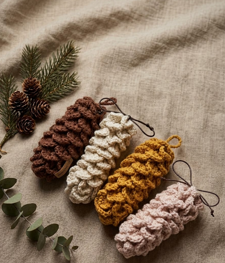 Crochet Pattern Pinecone 2in1 – Decor & Money Gift Pouch