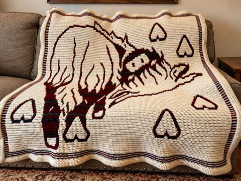 LovePrints Bovine Highlander Blanket Pattern