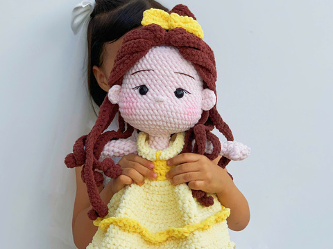 Elly the Beauty Princess doll crochet pattern