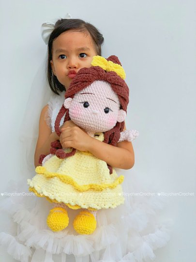 Elly the Beauty Princess doll crochet pattern