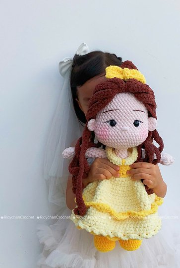Elly the Beauty Princess doll crochet pattern