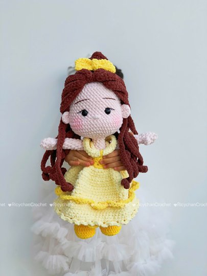 Elly the Beauty Princess doll crochet pattern
